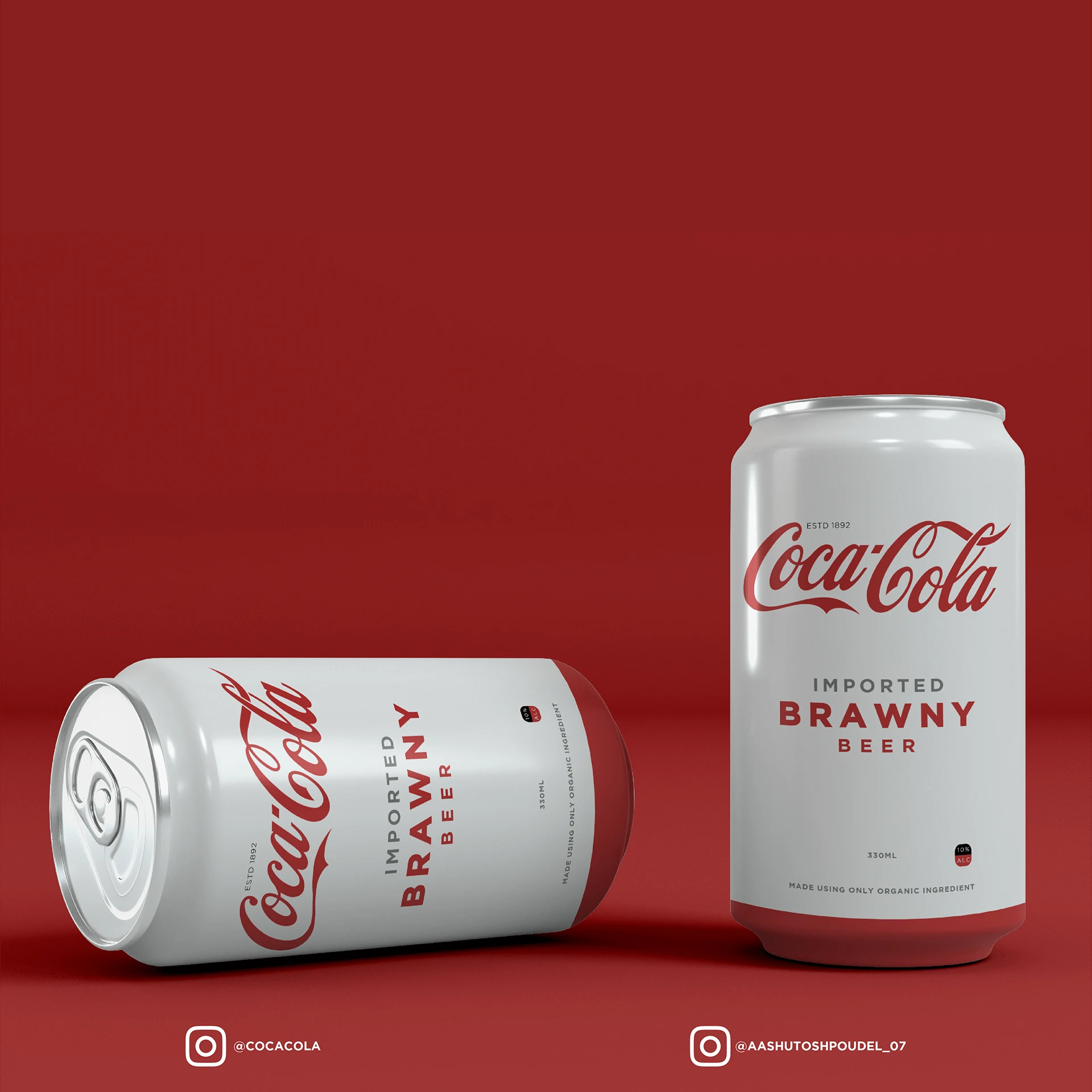 Coca-Cola inspired beer can concept